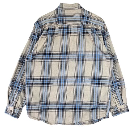 Carhartt Shirt Mens Medium Heavy Flannel Plaid Shacket Loose Work Chore Outdoors - Picture 6 of 6